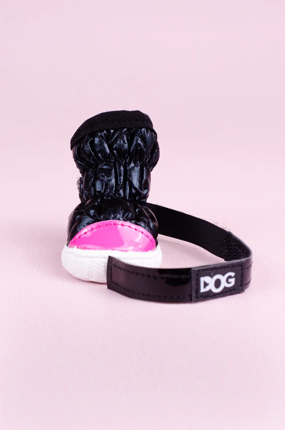 Чорне зимове взуття на флісі для собак "DOG" розмір 1