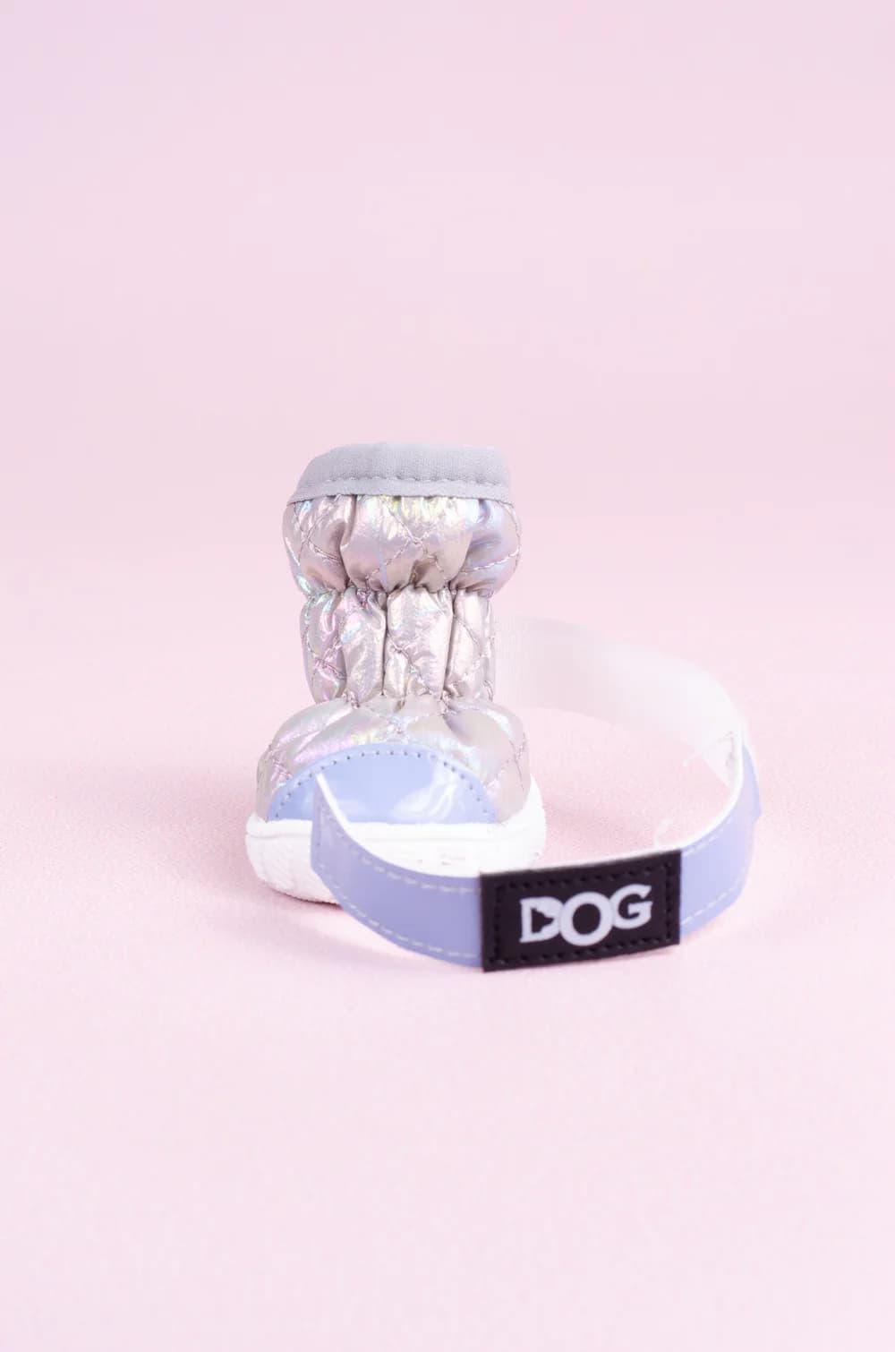 Фиолетовая зимняя обувь на флисе для собак "DOG" размер 1