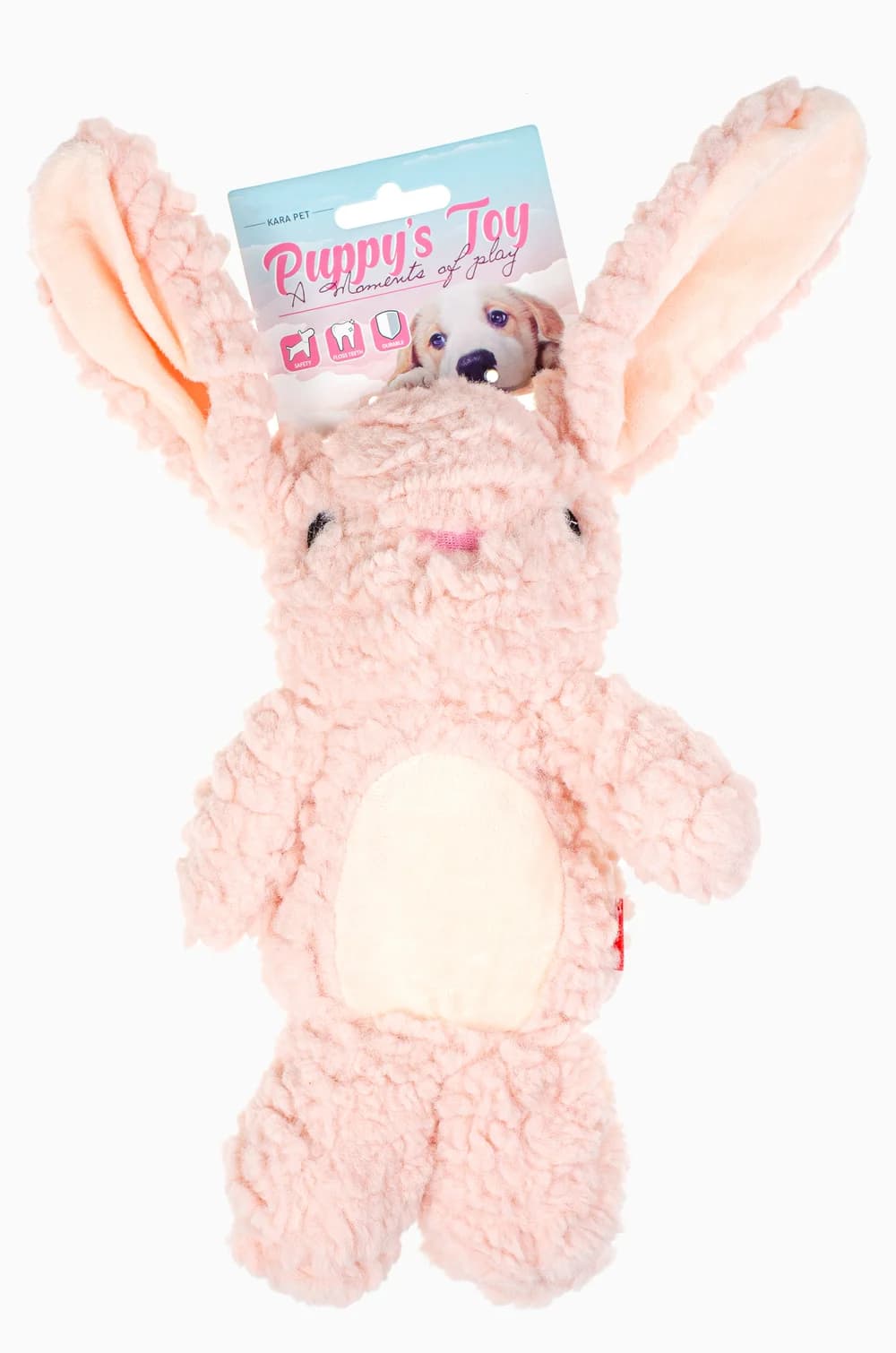 Игрушка для собак Зайчик с пищалкой (35х18 см)