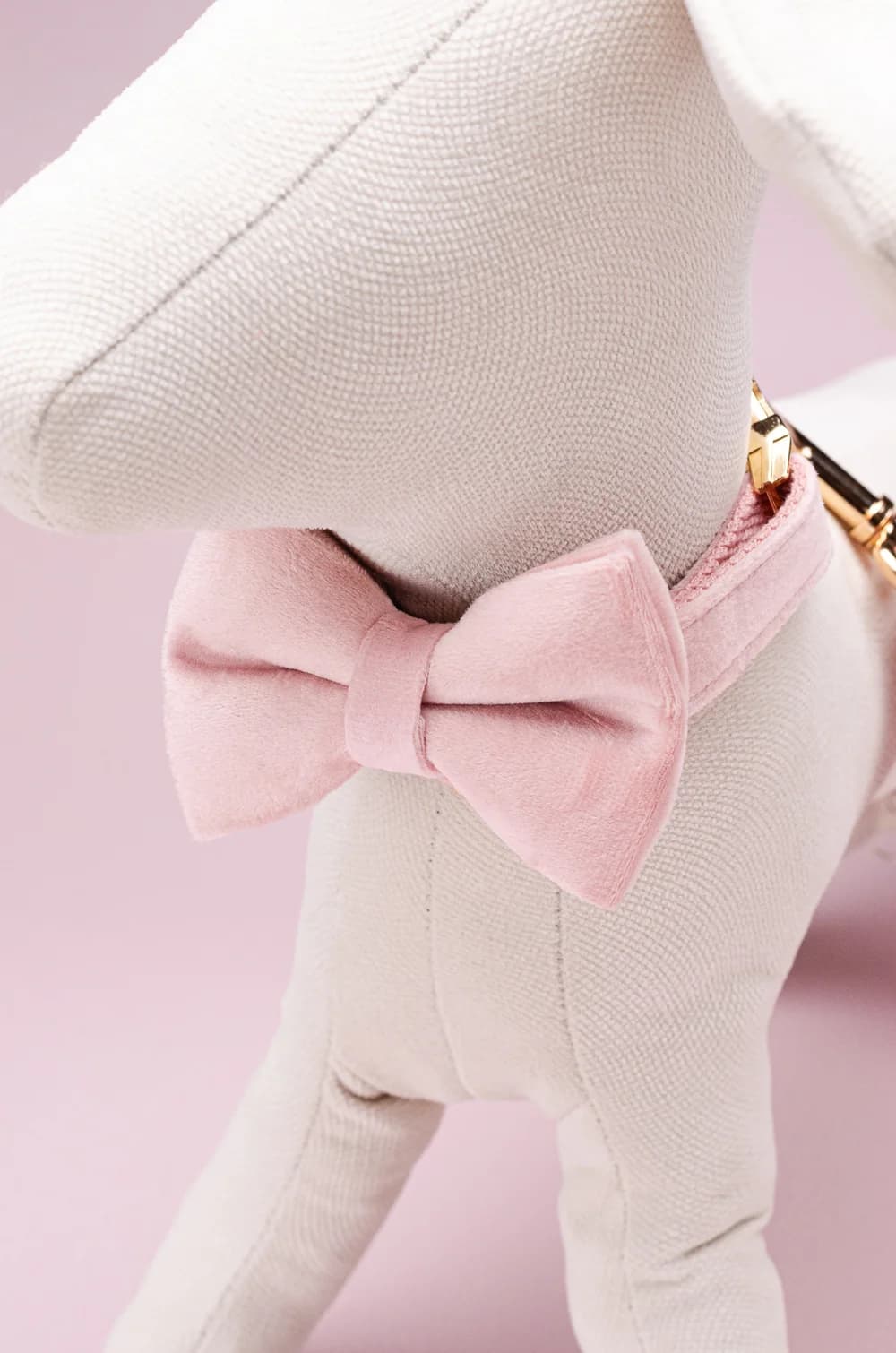 Комплект амуніції для собак шлейка + повідець 1.5м + нашийник + метелик XS (рожевий, велюр)