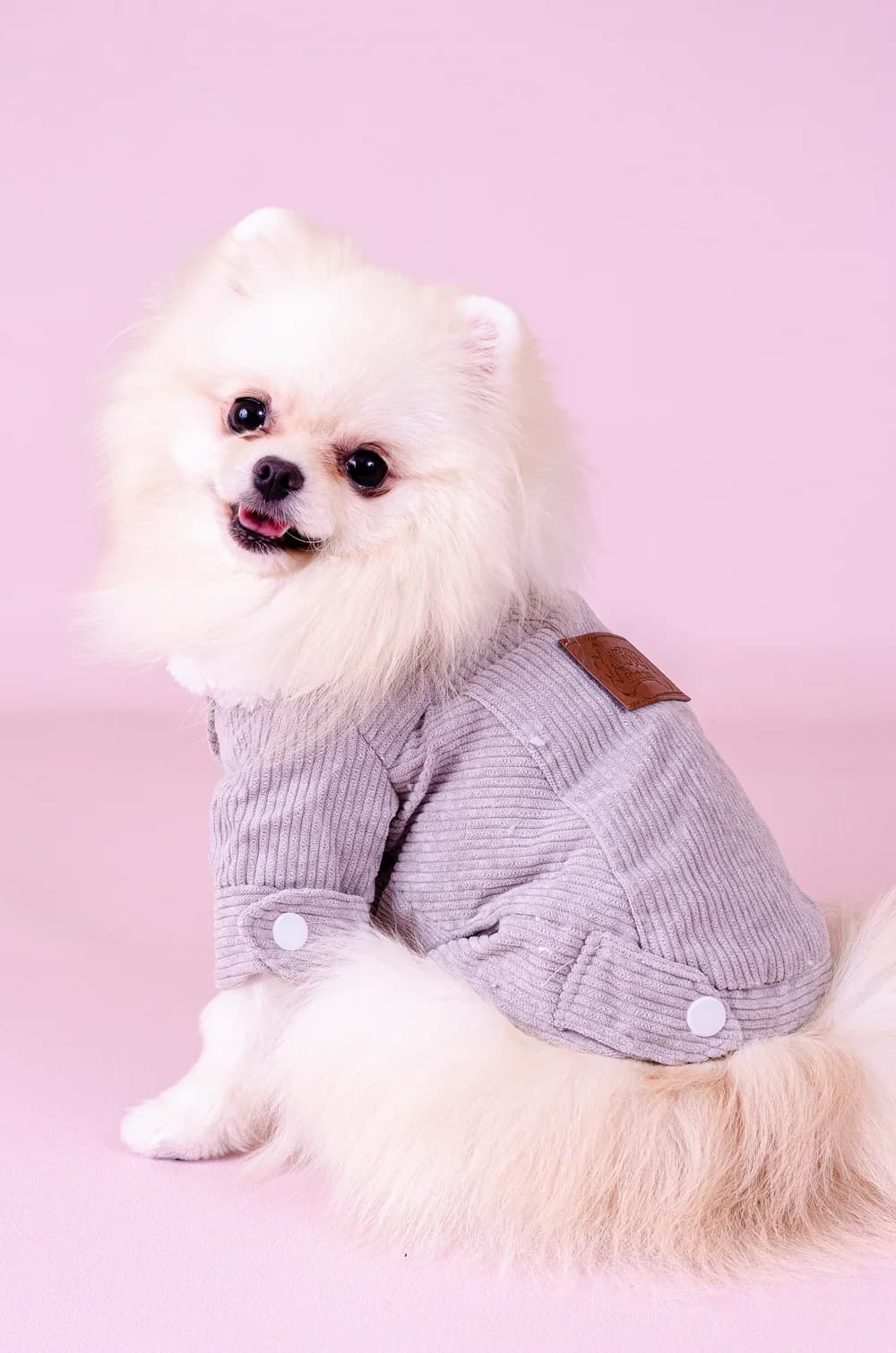 Сіра куртка з овечої вовни XS