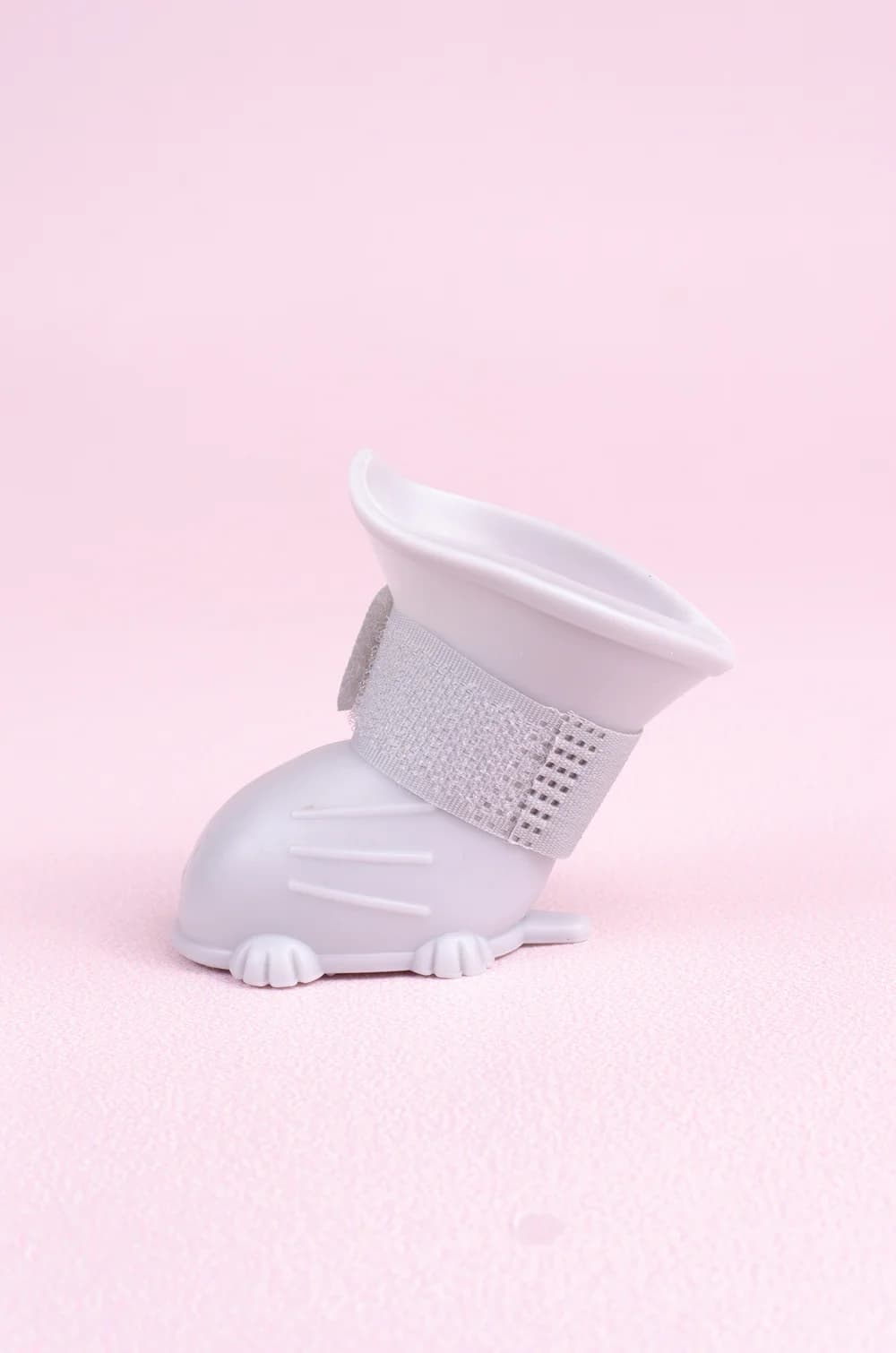 Сірі силіконові чобітки для собак розмір S