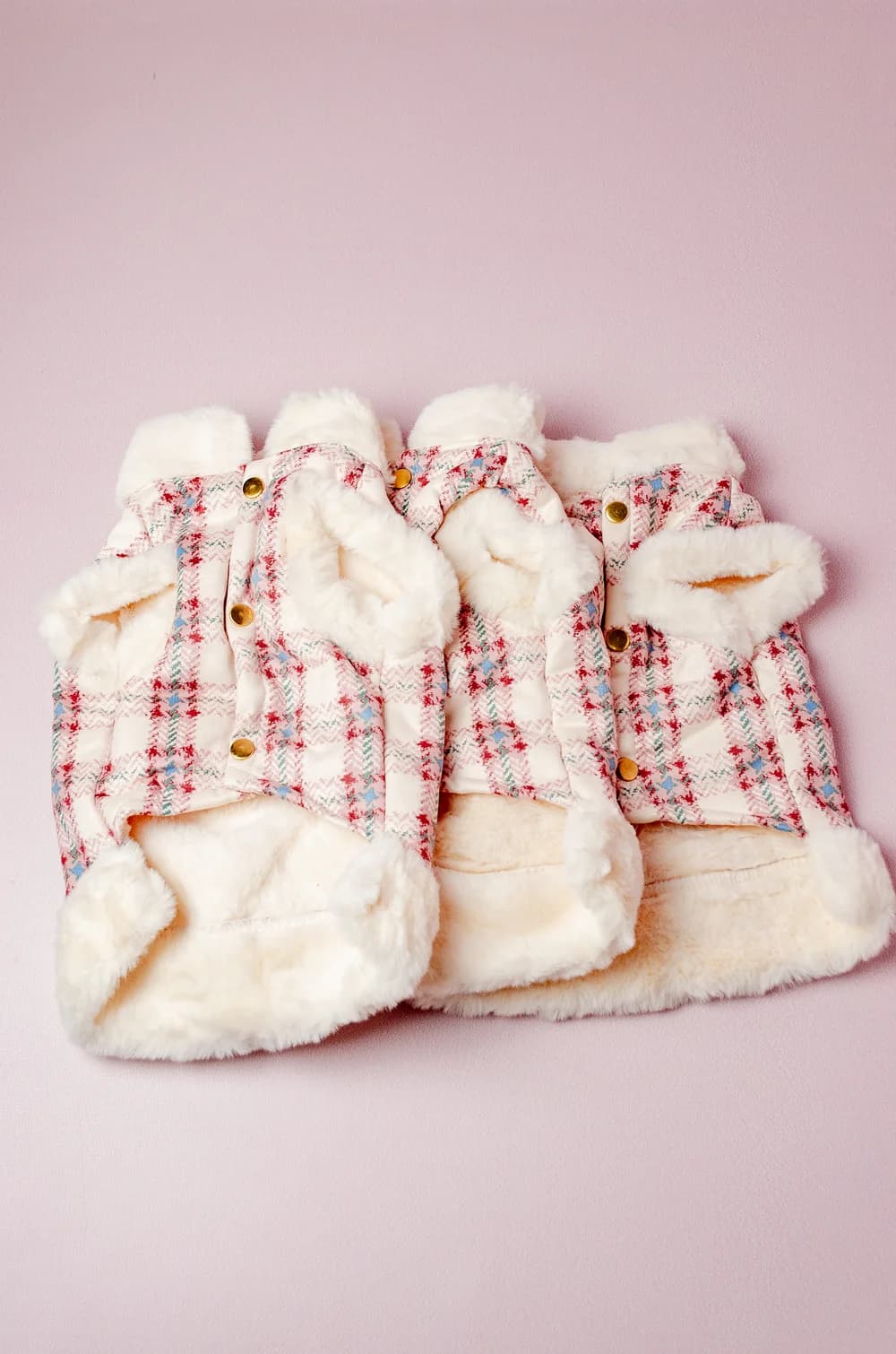 Жилетка для собак на хутрі з кільцем для повідка XS (сіра)