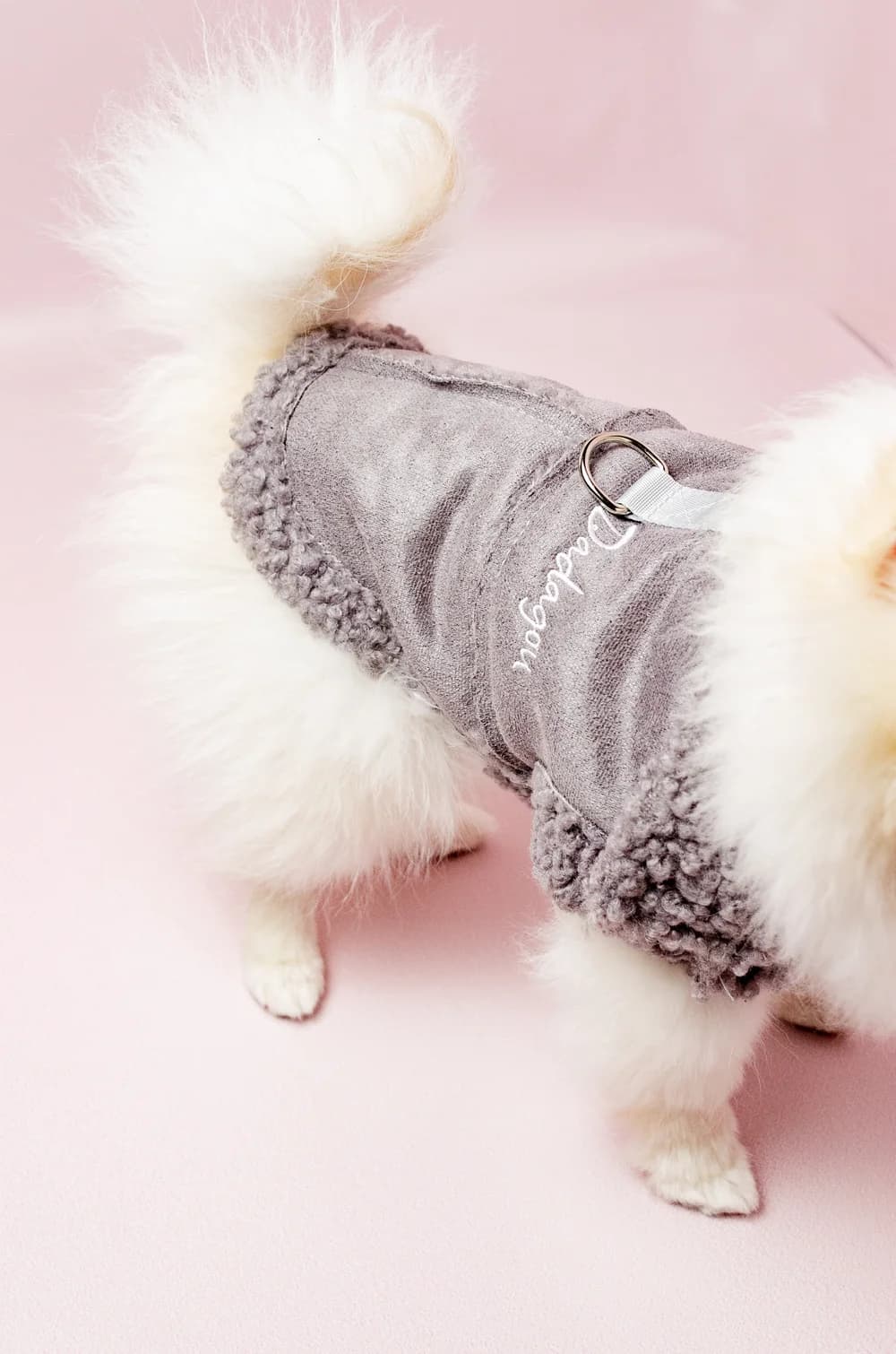 Жилетка для собак теплый с кольцом для поводка S