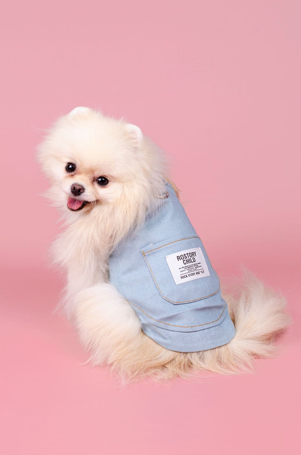 Джинсовый сарафан для собак XS