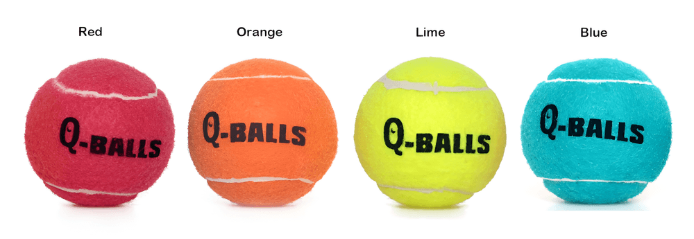 Игрушка для собак QMonster Q-Balls теннисные мячики 4шт S (диаметр 5 см)
